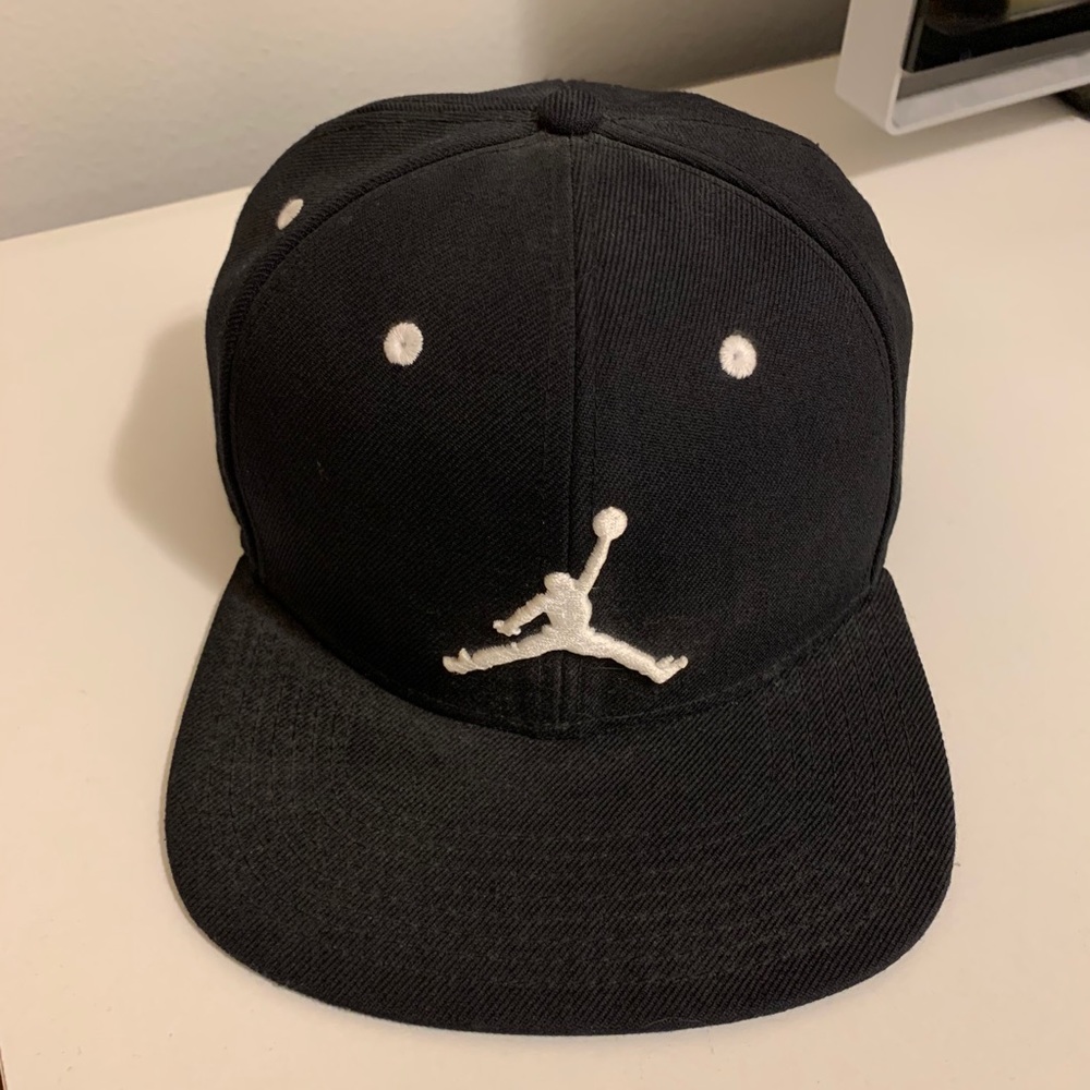 Jordan Jumpman Snapback Hat Black and White